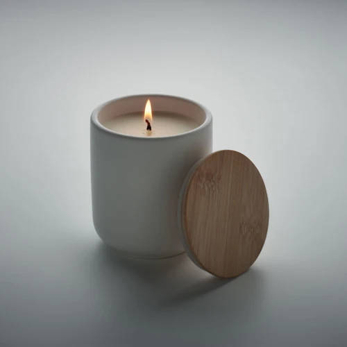 VEIKA Plant based wax candle 200 gr white 