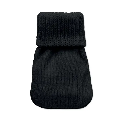 WARMMUFF Hand warmer knitted polyester black 